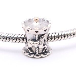 Authentic PANDORA Sterling Silver Carousel Charm - 791236